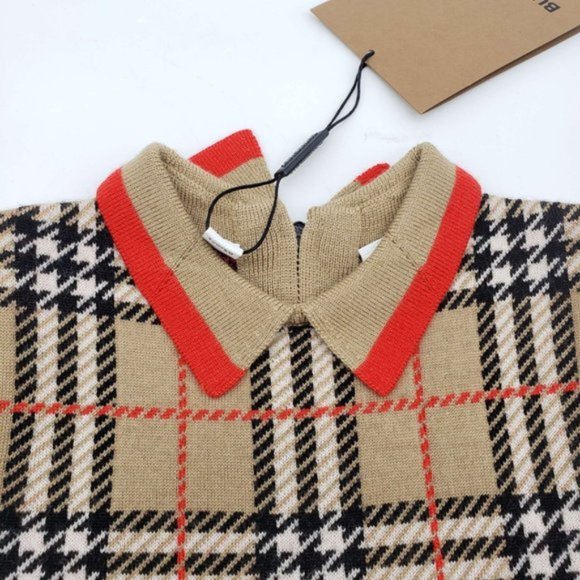 Burberry Vintage Check Jacquard Wool Dress Kids - Picture 7 of 15